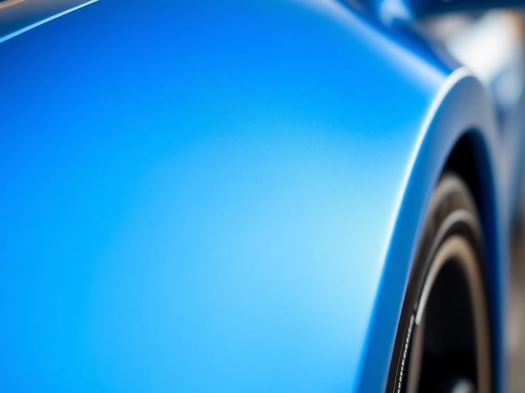 Satin vinyl wrap finish
